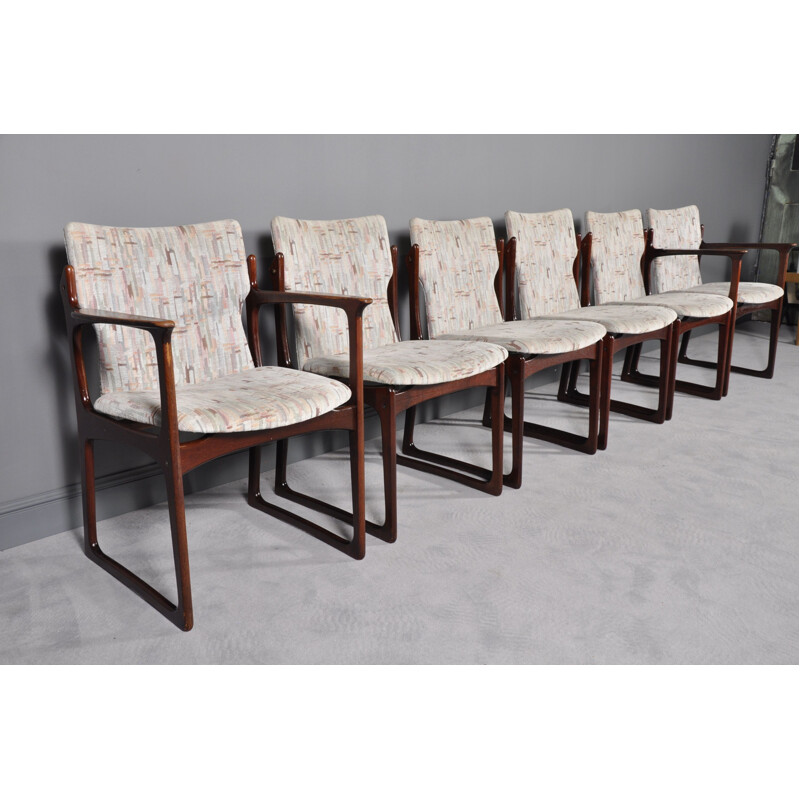 Ensemble de six chaises danoises vintage modèle VS 231 par Vamdrup Stolefabrik, 1960