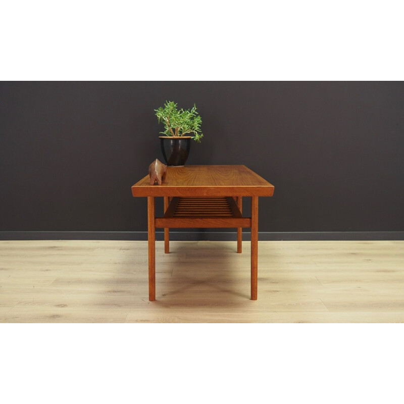 Table basse danoise vintage teck, 1960