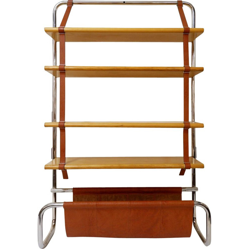 Vintage Jumbo Bookcase by Luigi Massoni for Poltrona Frau In Birch, 1971