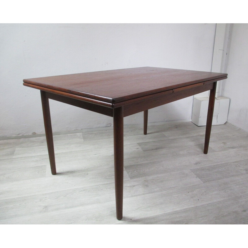 Vintage Extendable Dining Table in Teak, 1970s