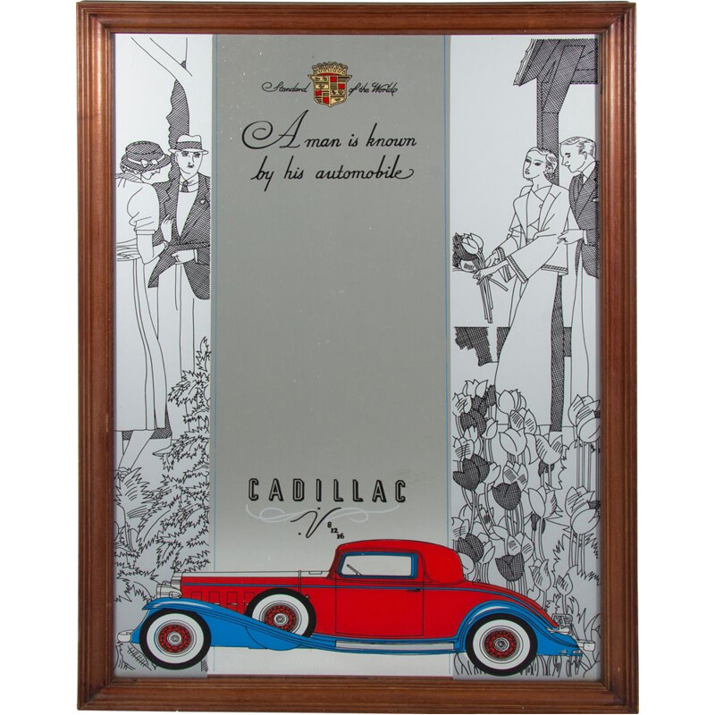 Vintage Cadillac mirror, 1940s