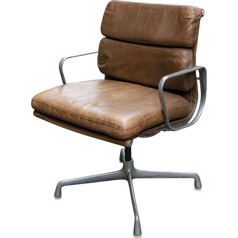 Eames Soft Pad Herman Miller EA208 vintage armchair, 1960s
