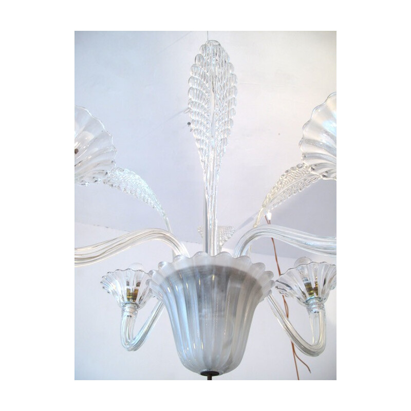 Vintage Murano glass chandelier, 1950s