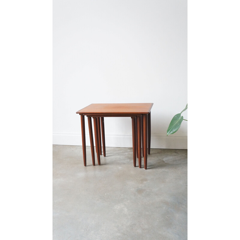 Vintage Danish teak nesting tables