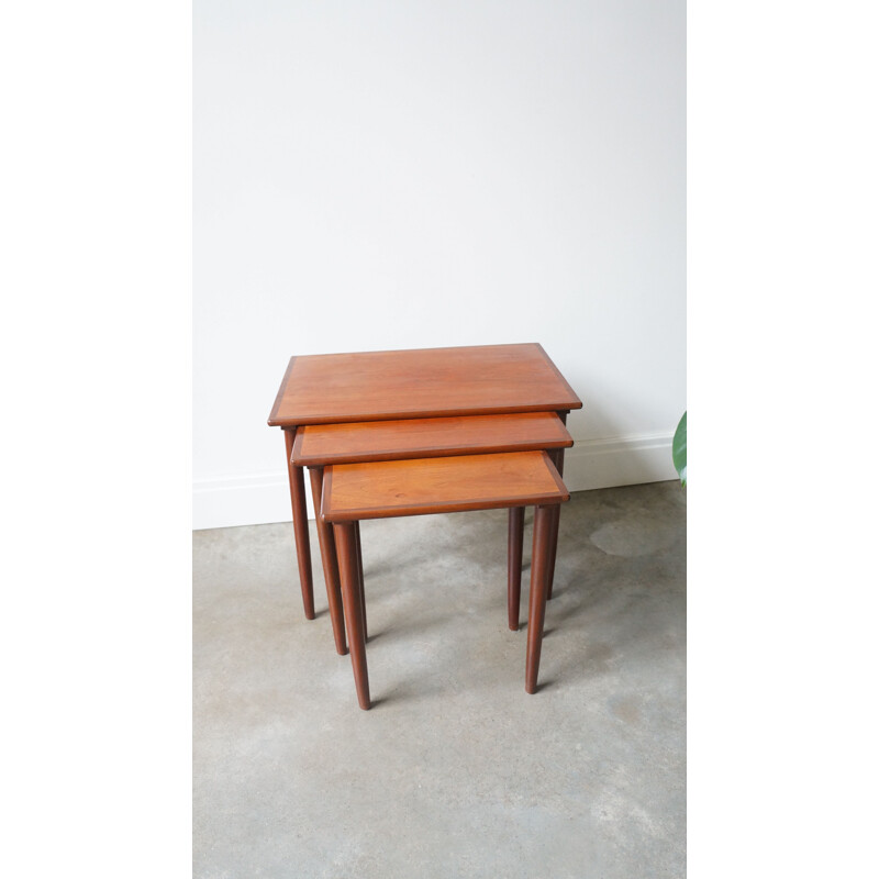 Vintage Danish teak nesting tables