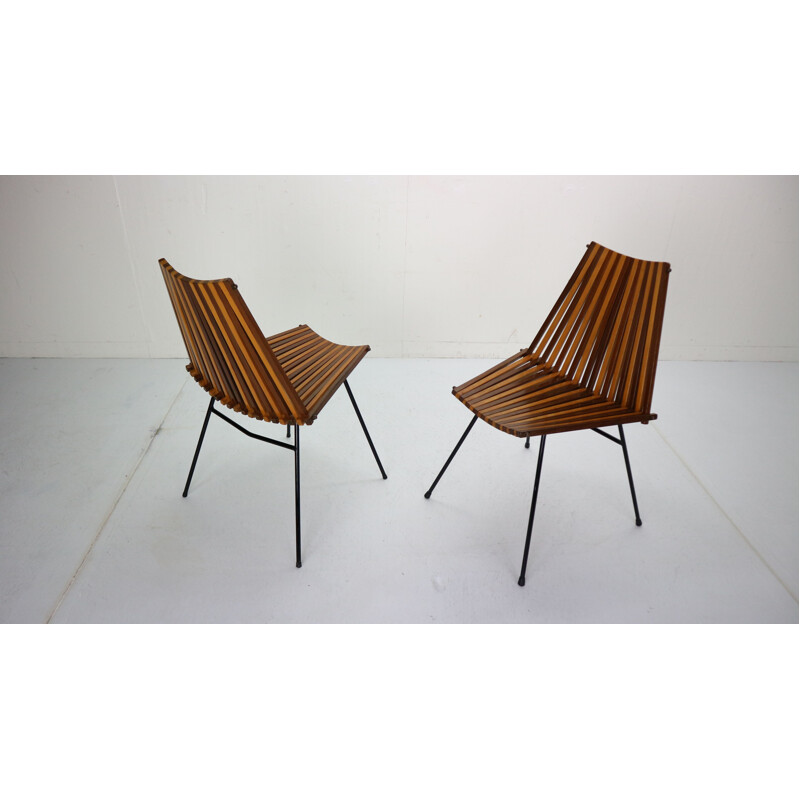 Set of 2 chairs by Dirk Van Sliedregt for Rohe Noordwolde, 1960s