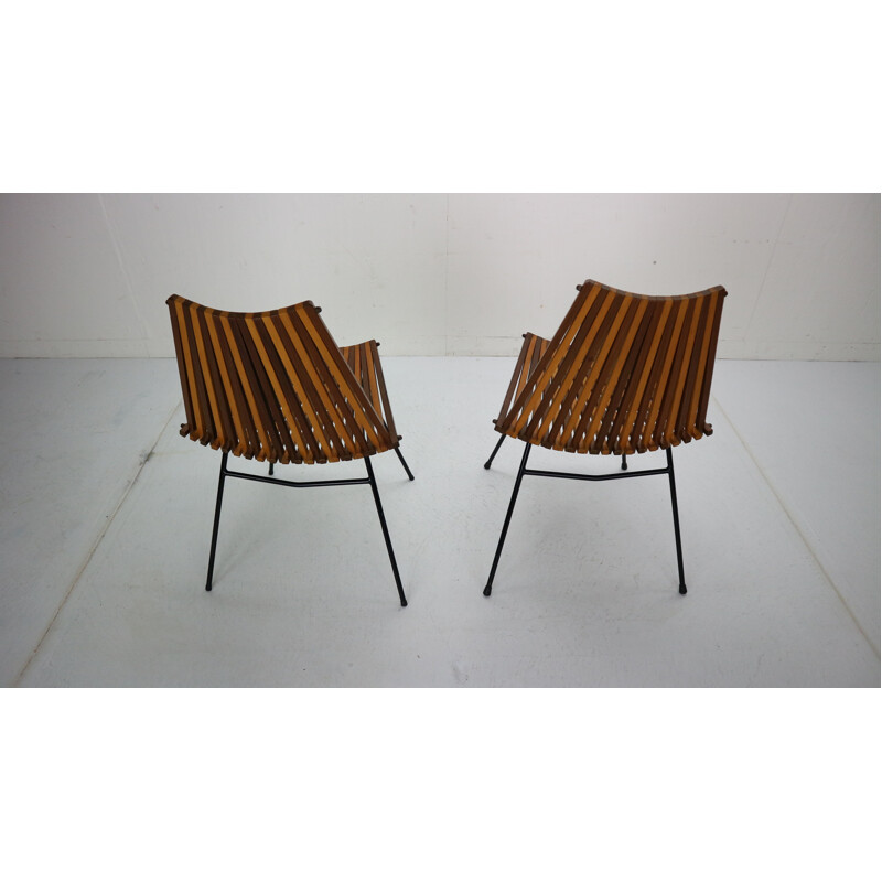 Set of 2 chairs by Dirk Van Sliedregt for Rohe Noordwolde, 1960s