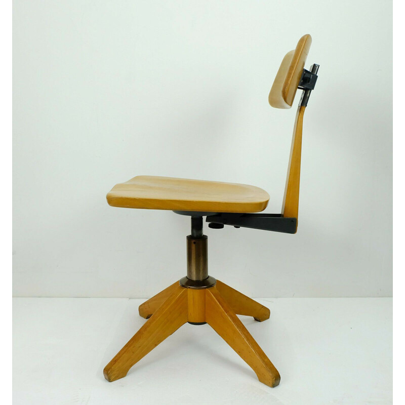 Chaise de bureau vintage rotative par Sedus 1950