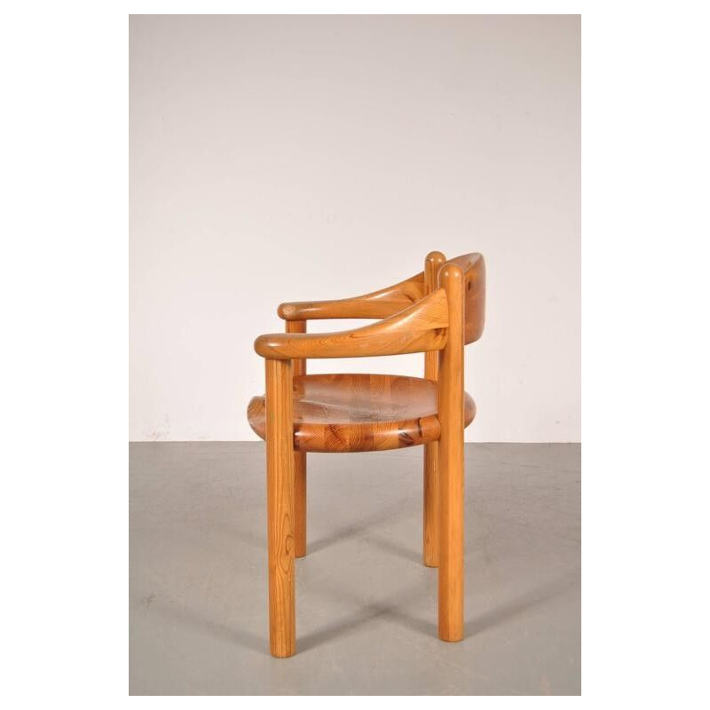 Set of four vintage chairs in pine from Rainer Daumiller 1980