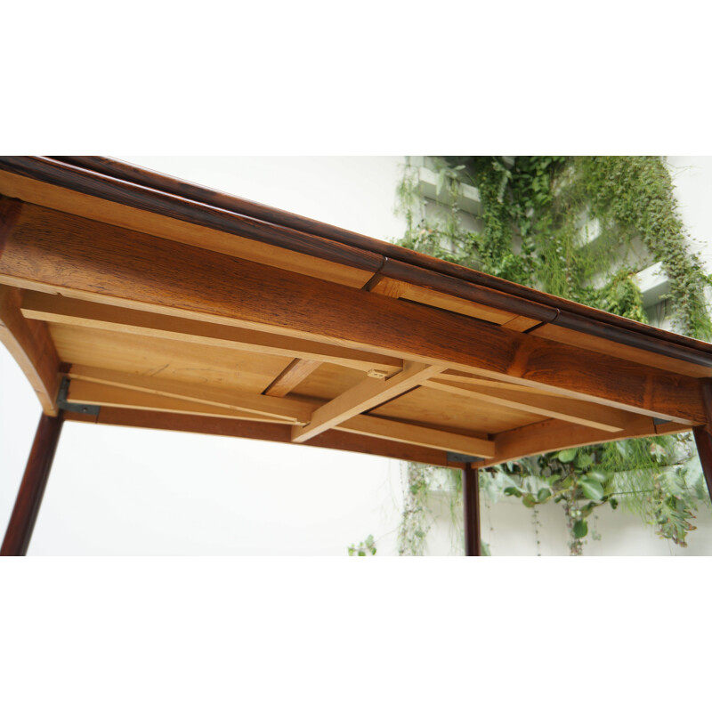 Vintage rosewood extending dining table 1960
