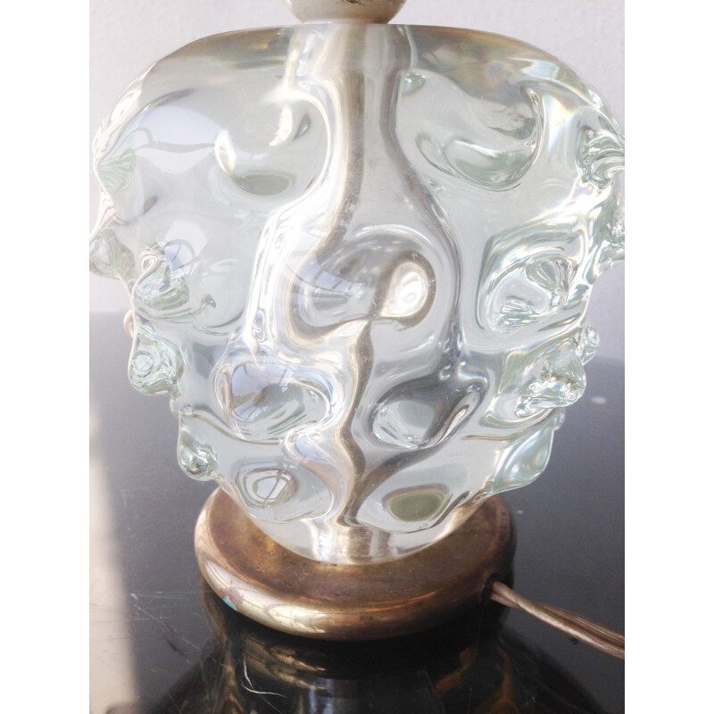 Lámpara vintage de cactus en cristal de Murano 1960