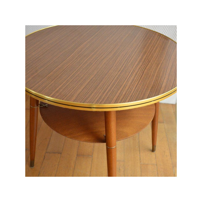 Vintage round coffee table 1950 