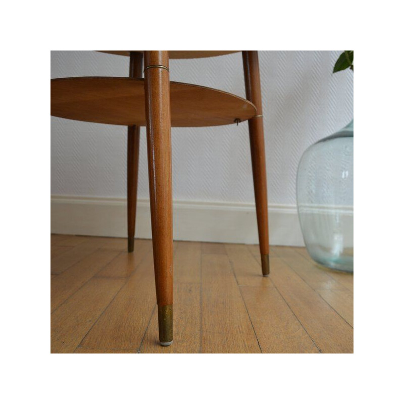 Vintage round coffee table 1950 