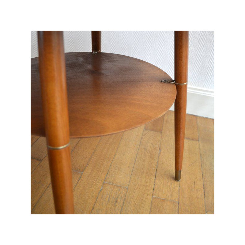 Vintage round coffee table 1950 