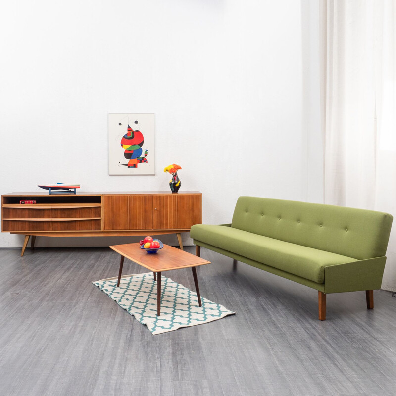 Vintage large sideboard walnut, restored 1950