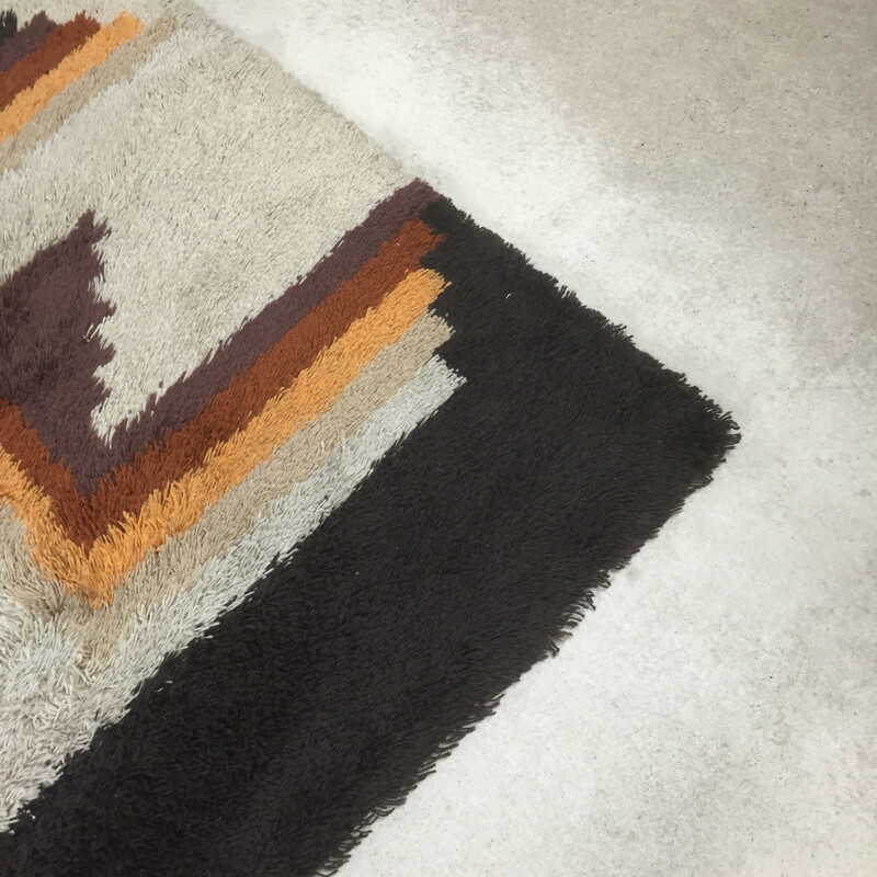 Desso vintage Zig Zag rug - 1970s