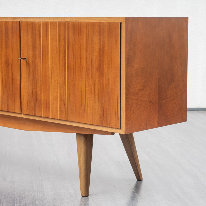 Vintage large sideboard walnut, restored 1950