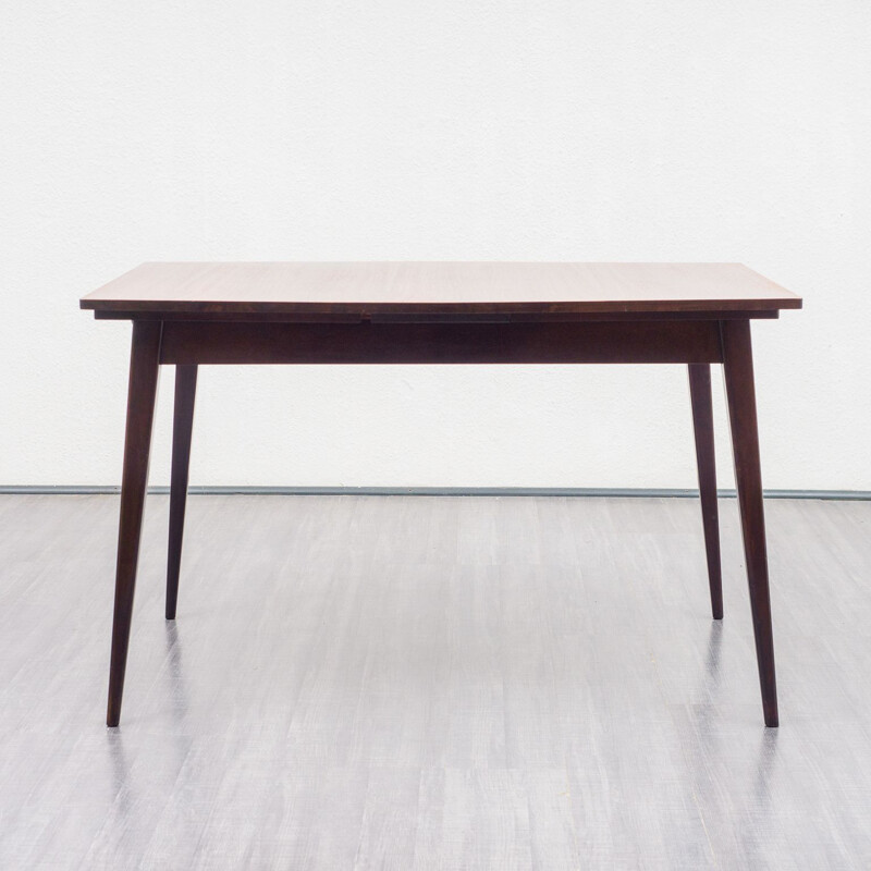 Vintage rosewood dining table, restored 1960
