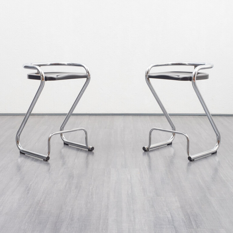 Set of two vintage bar stools, by Lammhults 1960