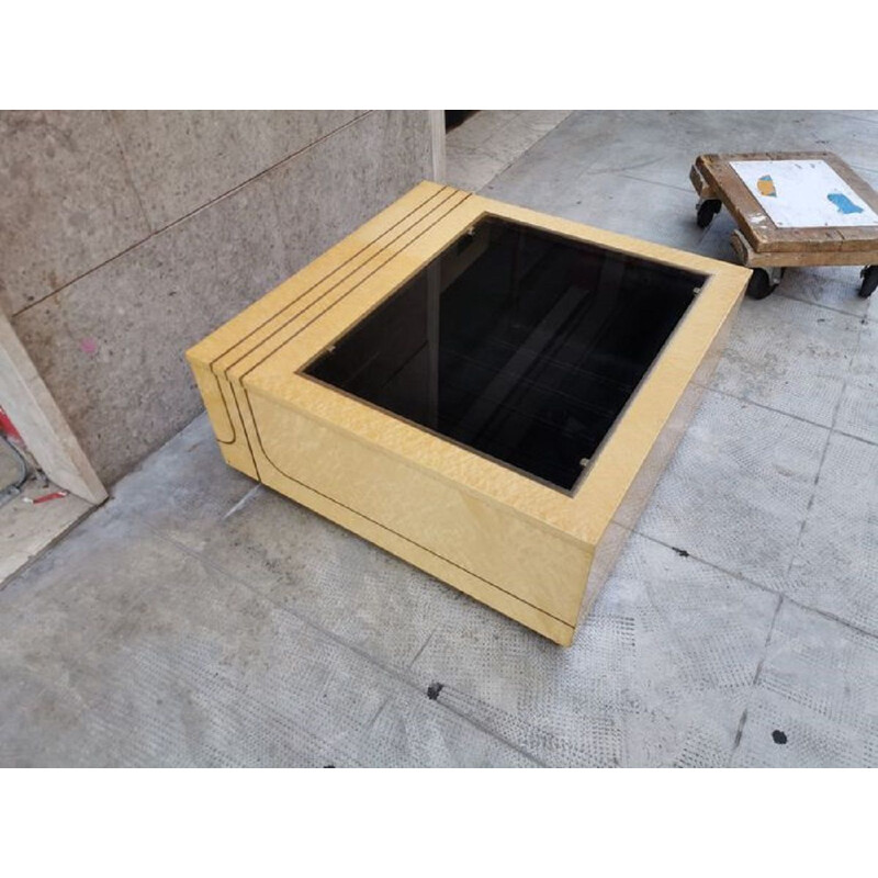 Vintage Bar Coffee Table in wood, 1970s