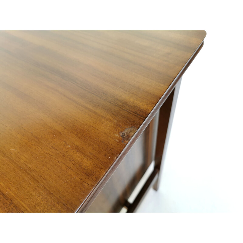 Vintage teak & walnut Vanson desk 1960