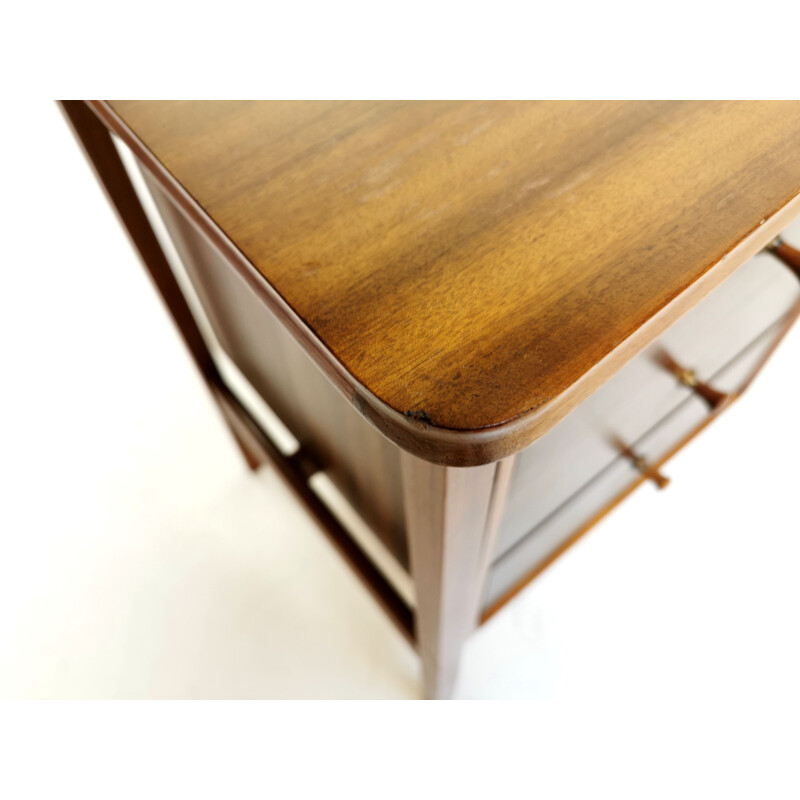 Vintage teak & walnut Vanson desk 1960