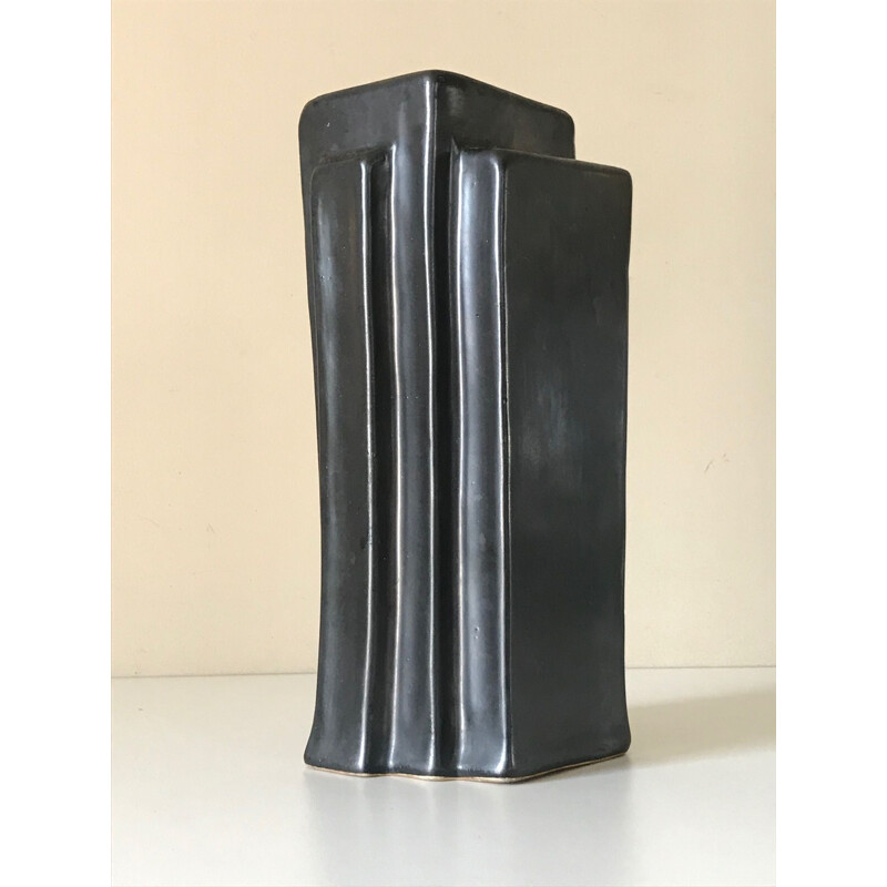 Vase céramique atelier dieulefit design 1960 