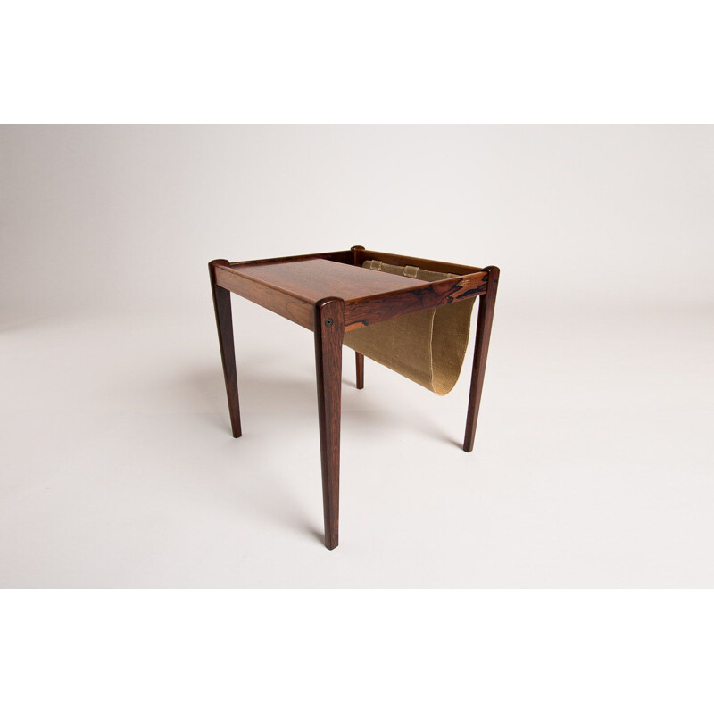 Vintage rosewood side table magazine mack, Danish 1960