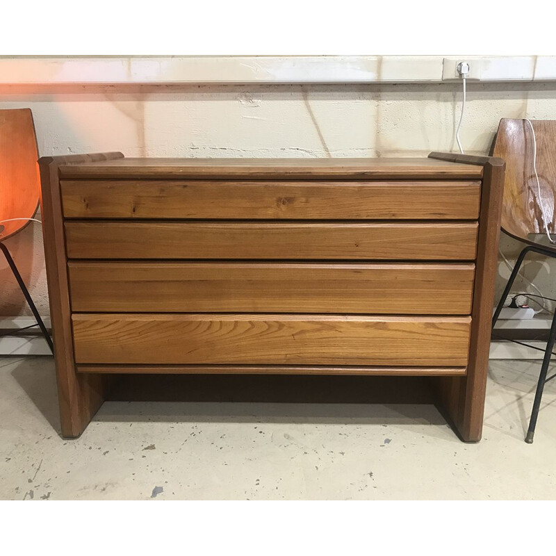 Vintage GO chest of drawers, Pierre Chapo 1975