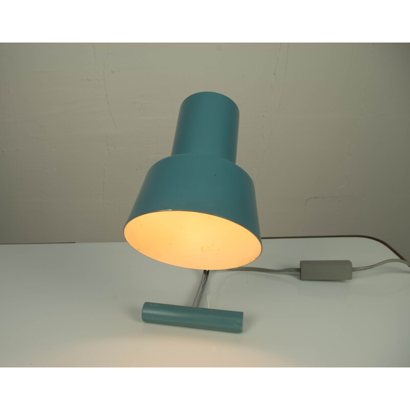 Lampe de table bleue vintage par Josef Hurka pour Napako, 1970