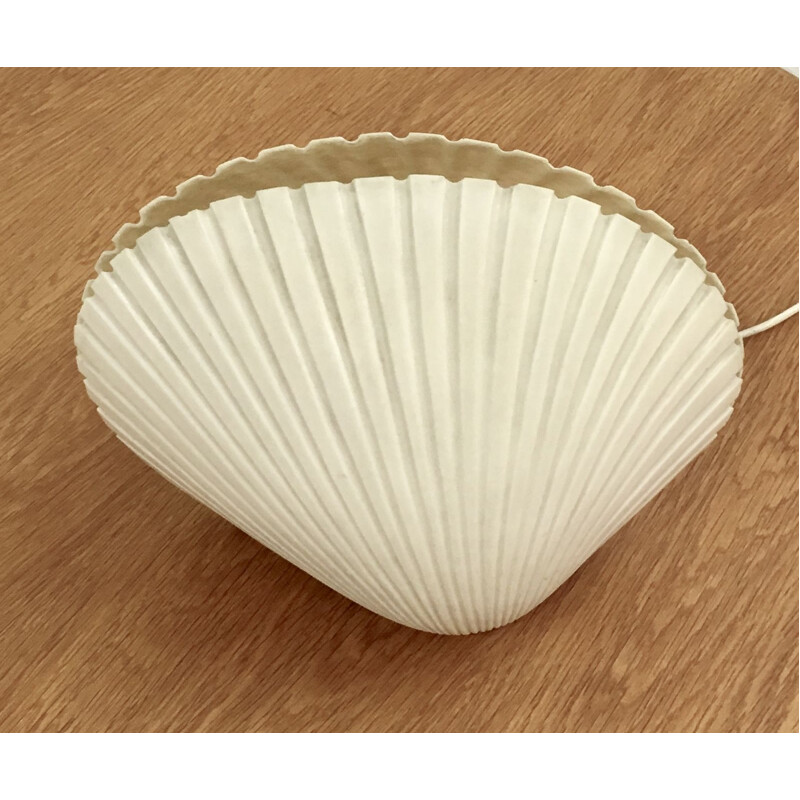 Vintage seashell lamp by André Cazenave, France 1970