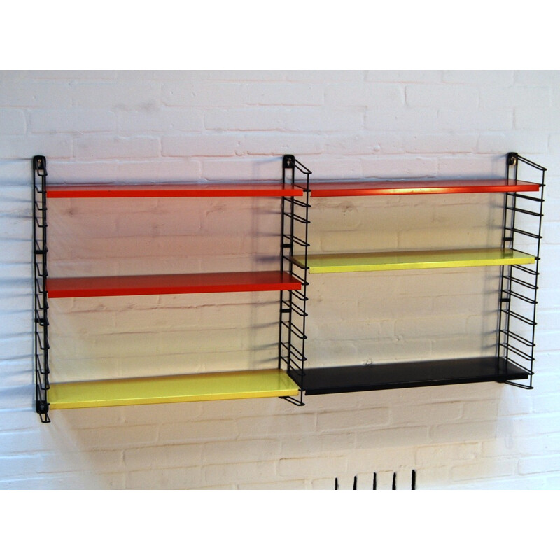 Modular wall shelf, DEKKER - 1950s 