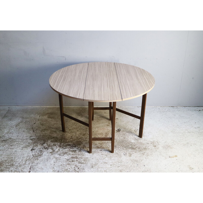 Vintage drop leaf formica table 1970