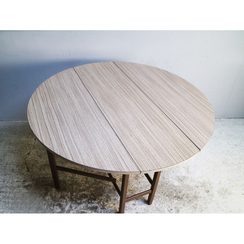 Vintage drop leaf formica table 1970