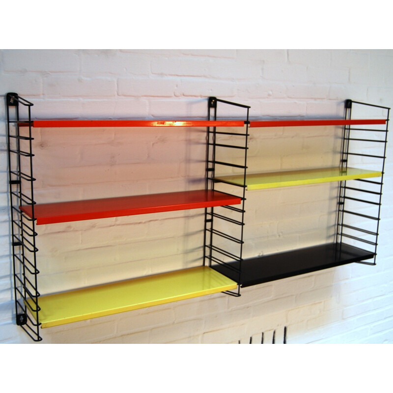 Modular wall shelf, DEKKER - 1950s 