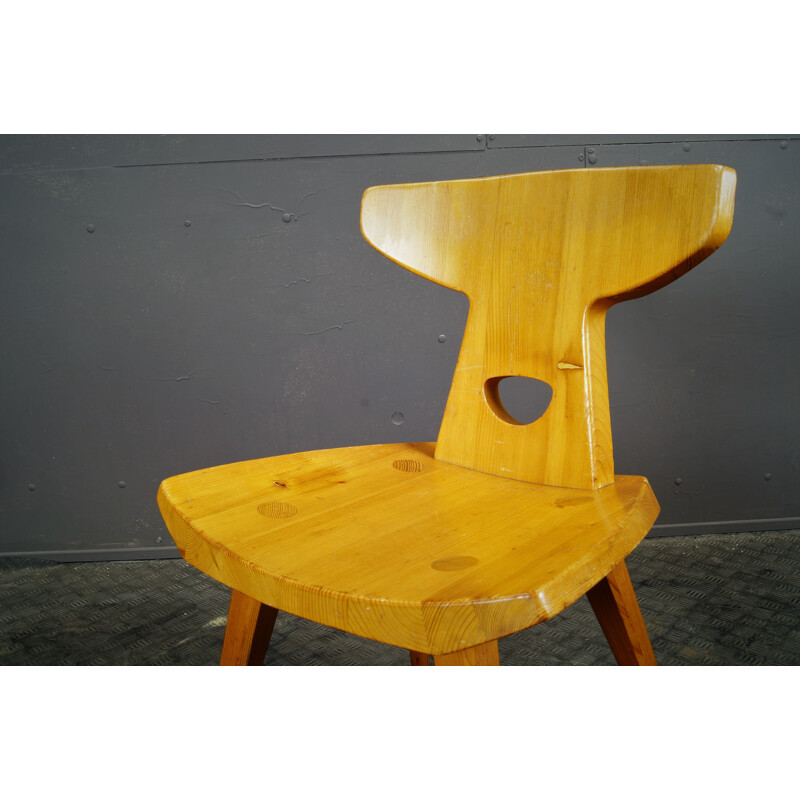 Vintage oak chair, 1970