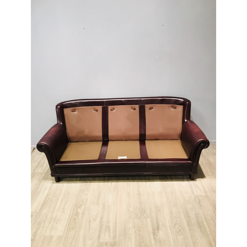 Vintage leather sofa Broderna Andersson, Sweden, 1970s 