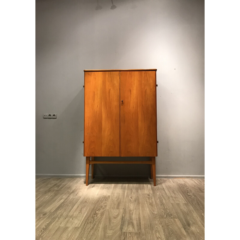 Vintage teak wardrobe with drawers, Denmark, 1960s