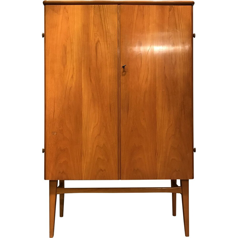 Vintage teak wardrobe with drawers, Denmark, 1960s