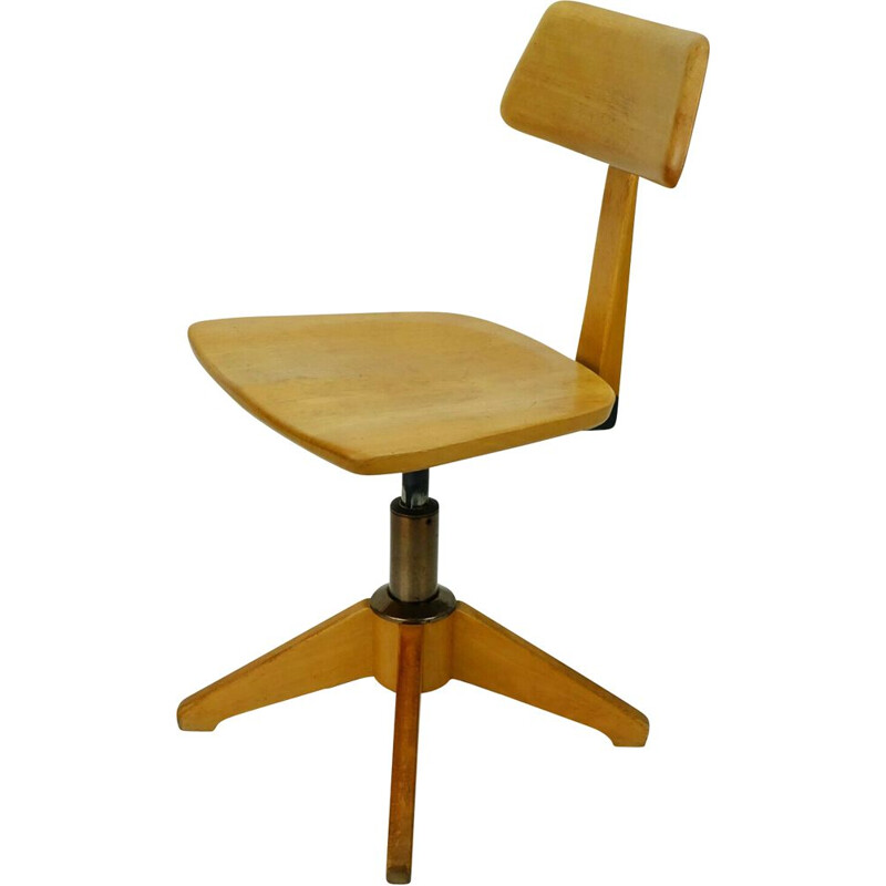 Chaise de bureau vintage rotative par Sedus 1950