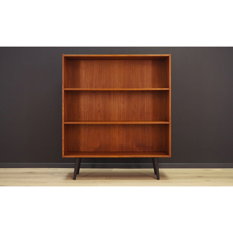 Vintage bookcase in teak, scandinavian design, 1960-1970