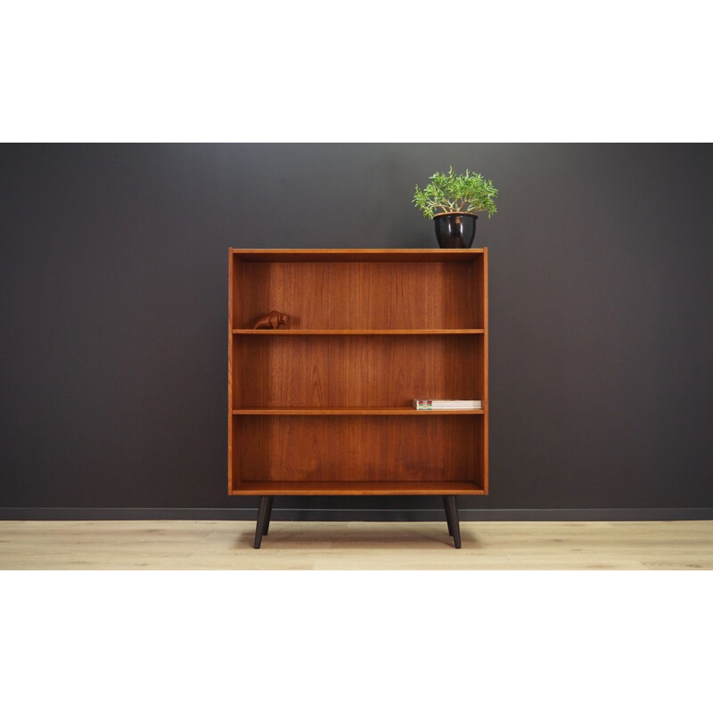 Vintage bookcase in teak, scandinavian design, 1960-1970