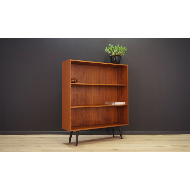 Vintage bookcase in teak, scandinavian design, 1960-1970