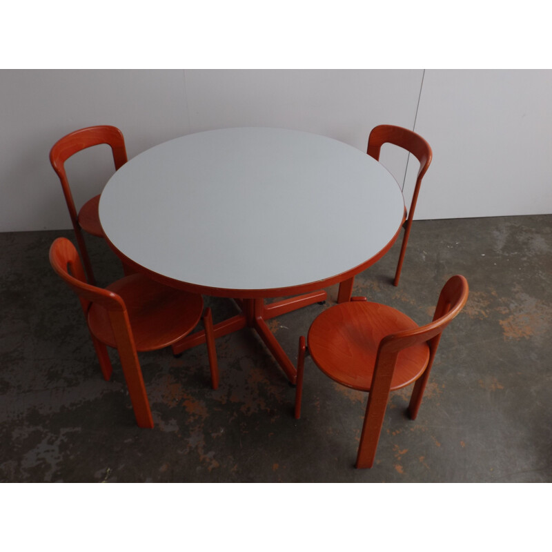 Vintage dining set by Bruno Rey, 1970s