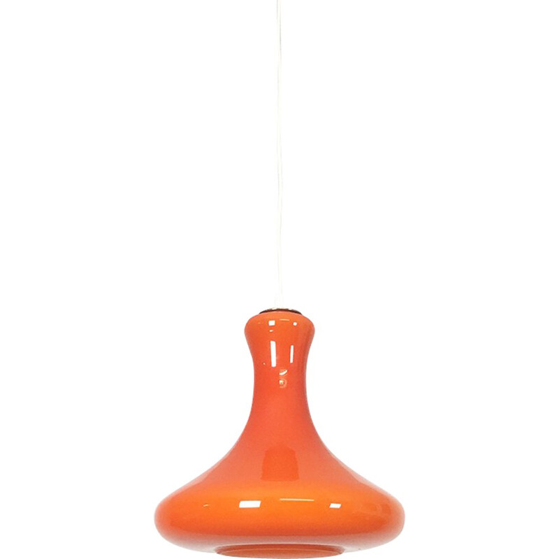 Hanging lamp in glass, Hans Agne JAKOBSSON - 1960s