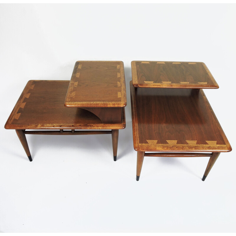 Set of 2 vintage side tables by Andre Bus for Lane Acclaim, 1950s