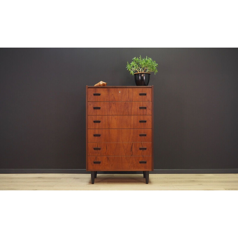 Vintage teak chest of drawers danish design 1970