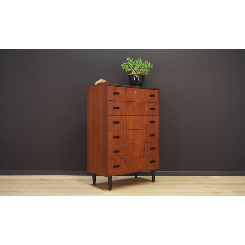 Vintage teak chest of drawers danish design 1970