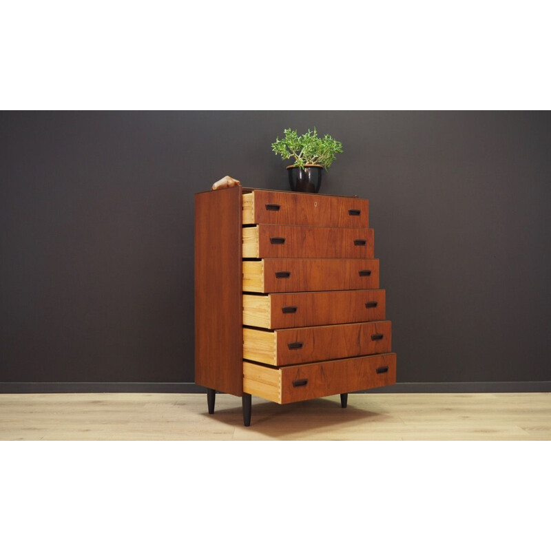 Vintage teak chest of drawers danish design 1970