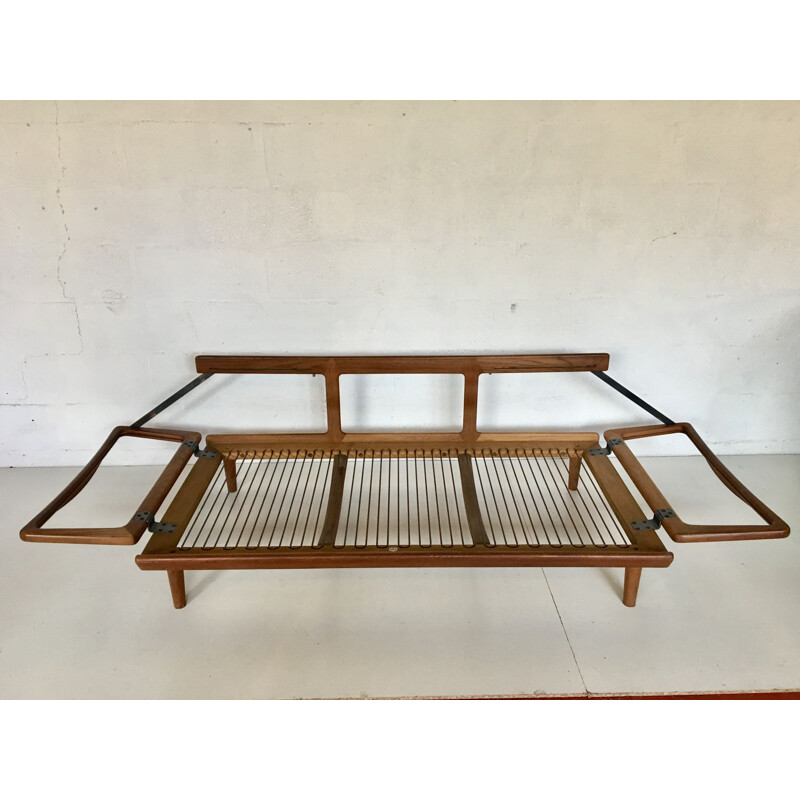 Vintage bench by Peter 00Hvidt and Orla Munlgaard-Nielsen for France-Son, Denmark, 1960